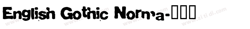 English Gothic Norma字体转换